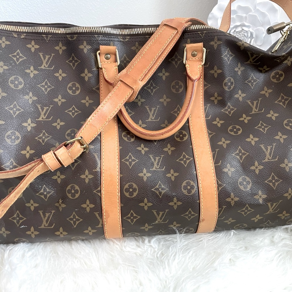 Authentic Louis Vuitton 55 Keepall Monogram Travel Duffle Bag